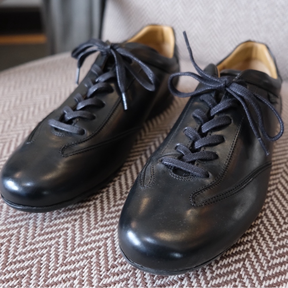 Paraboot Men’s Black Leather Stadium Sneakers